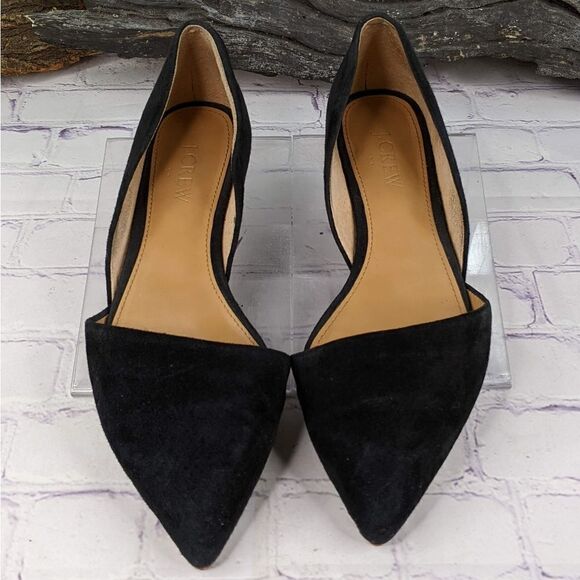 J. Crew Zoe Suede d'Orsay Flats - Picture 2 of 14